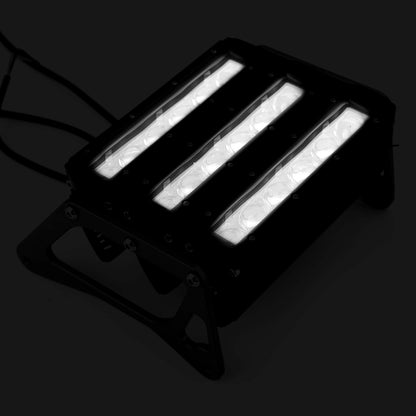 Faro LED modificato a 3 file luce bianca adatto per Honda MSX125 Grom 13-19 argento generico