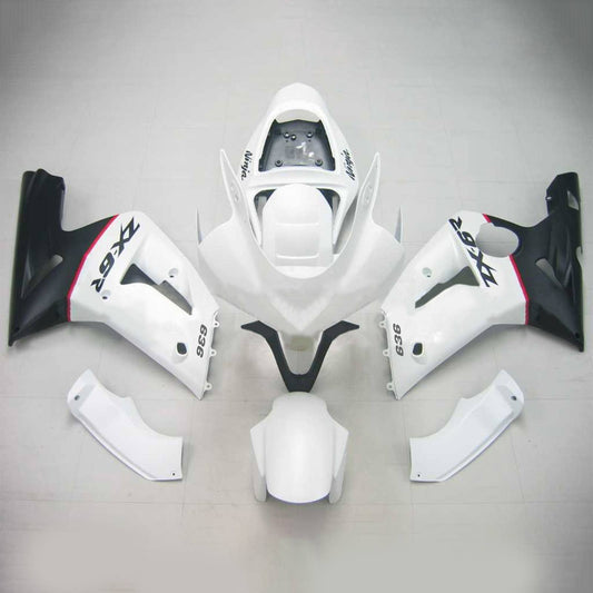 Amotopart 2003-2004 Kawasaki ZX6R 636 kit di paura nero bianco