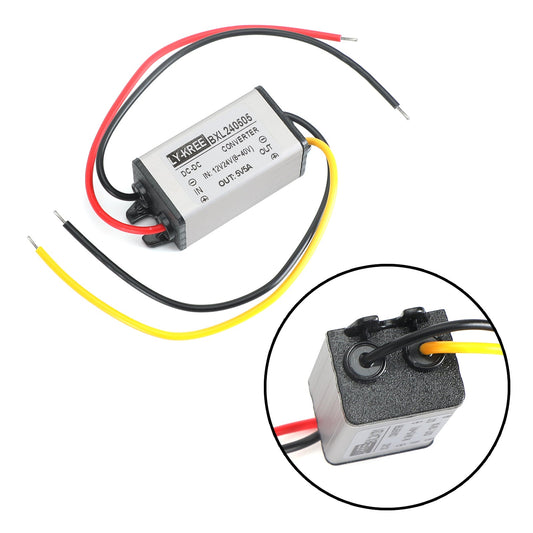12V/24V a 5V 5A 25W Convertitore impermeabile Step Down Volt Modulo di alimentazione