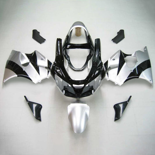 Amotopart 2000-2002 Kawasaki ZX6R Cladding Mirror Black Kit