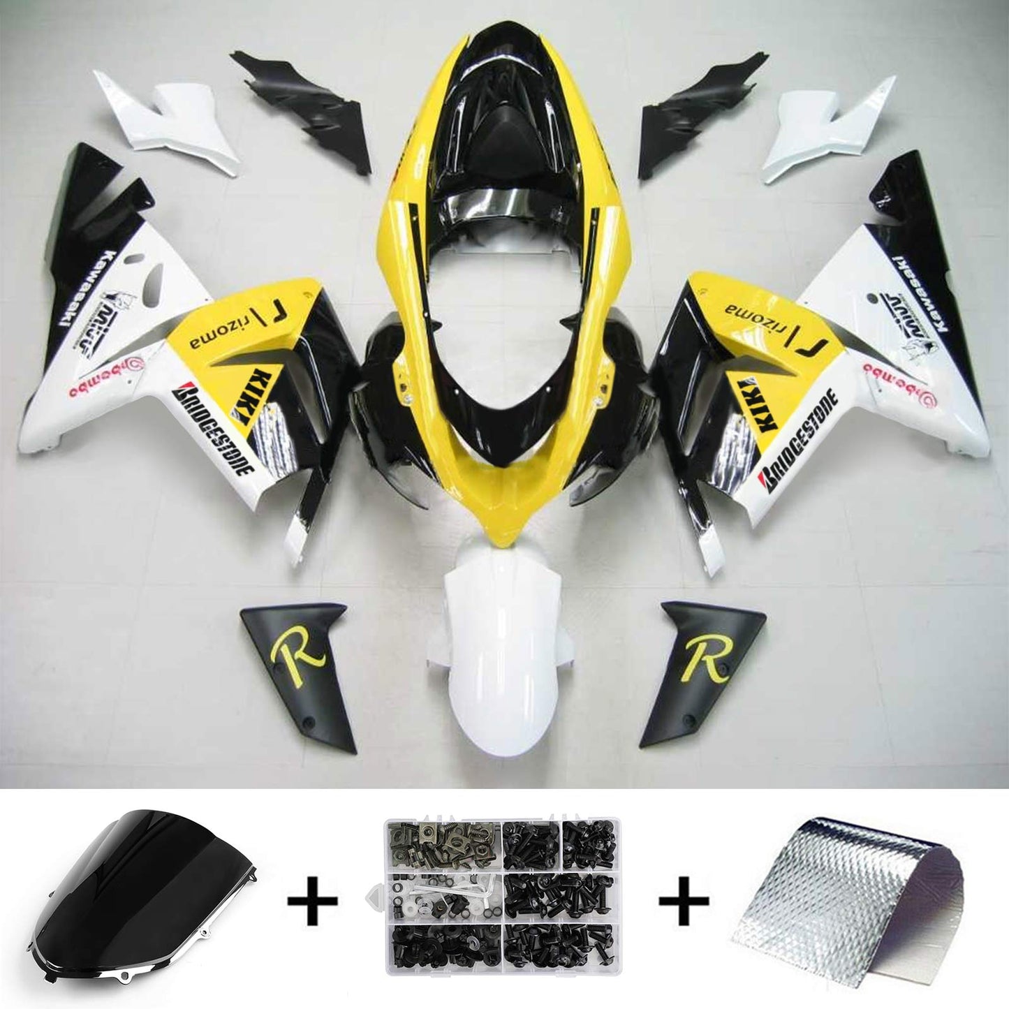 Kit carenatura per Kawasaki ZX10R 2004-2005 Generico