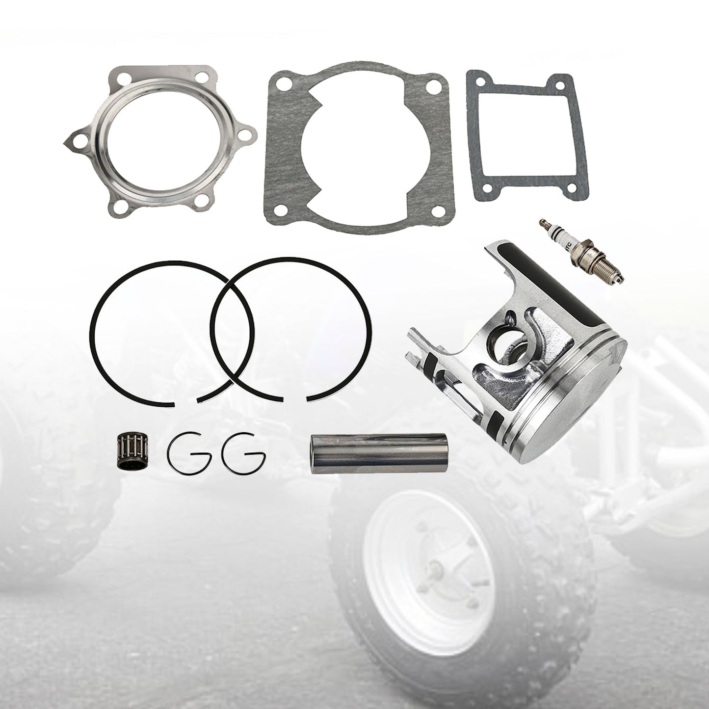Kit fasce elastiche e guarnizioni motore Pro-X Std 66 mm per Yamaha Blaster 200 88-06
