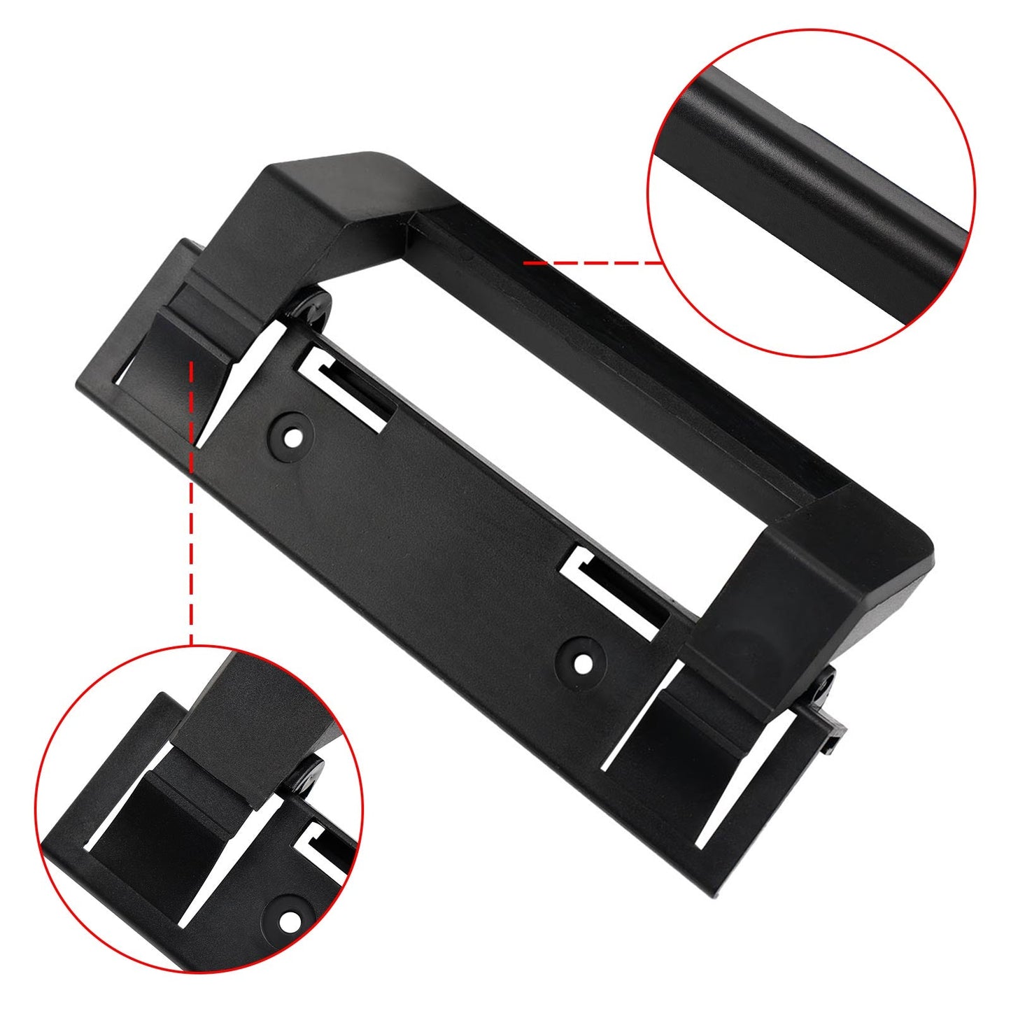 2 × Maniglia per porta del frigorifero per camper, impugnatura nera, hardware per Dometic 3316882900