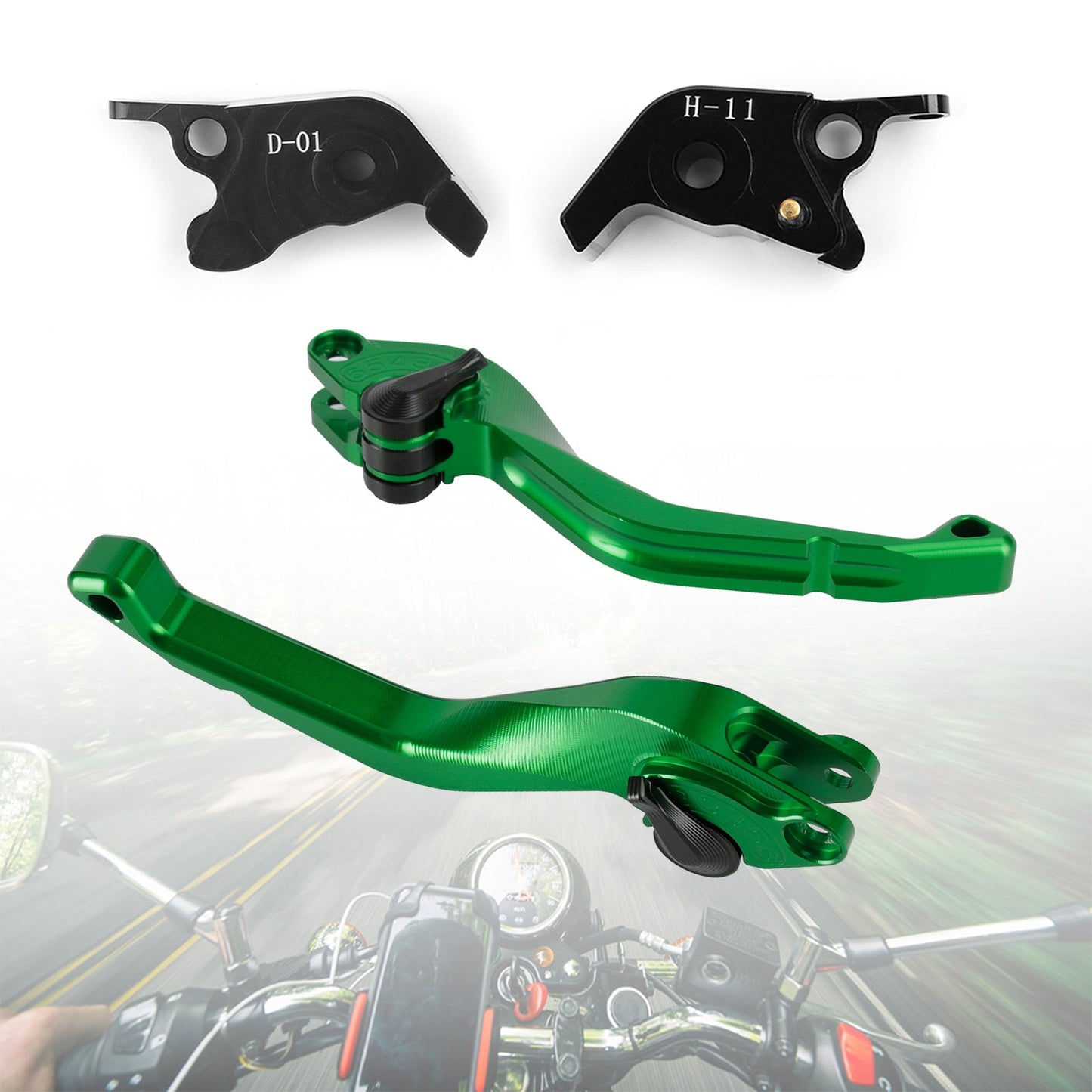 Ducati HYPERMOTARD 1100/S/EVO SP 2007-12 CNC Leva Freno Frizione Corta