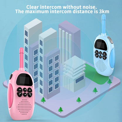 Confezione da 2 walkie talkie per bambini 22 canali radio a 2 vie portata 3 km palmare originale