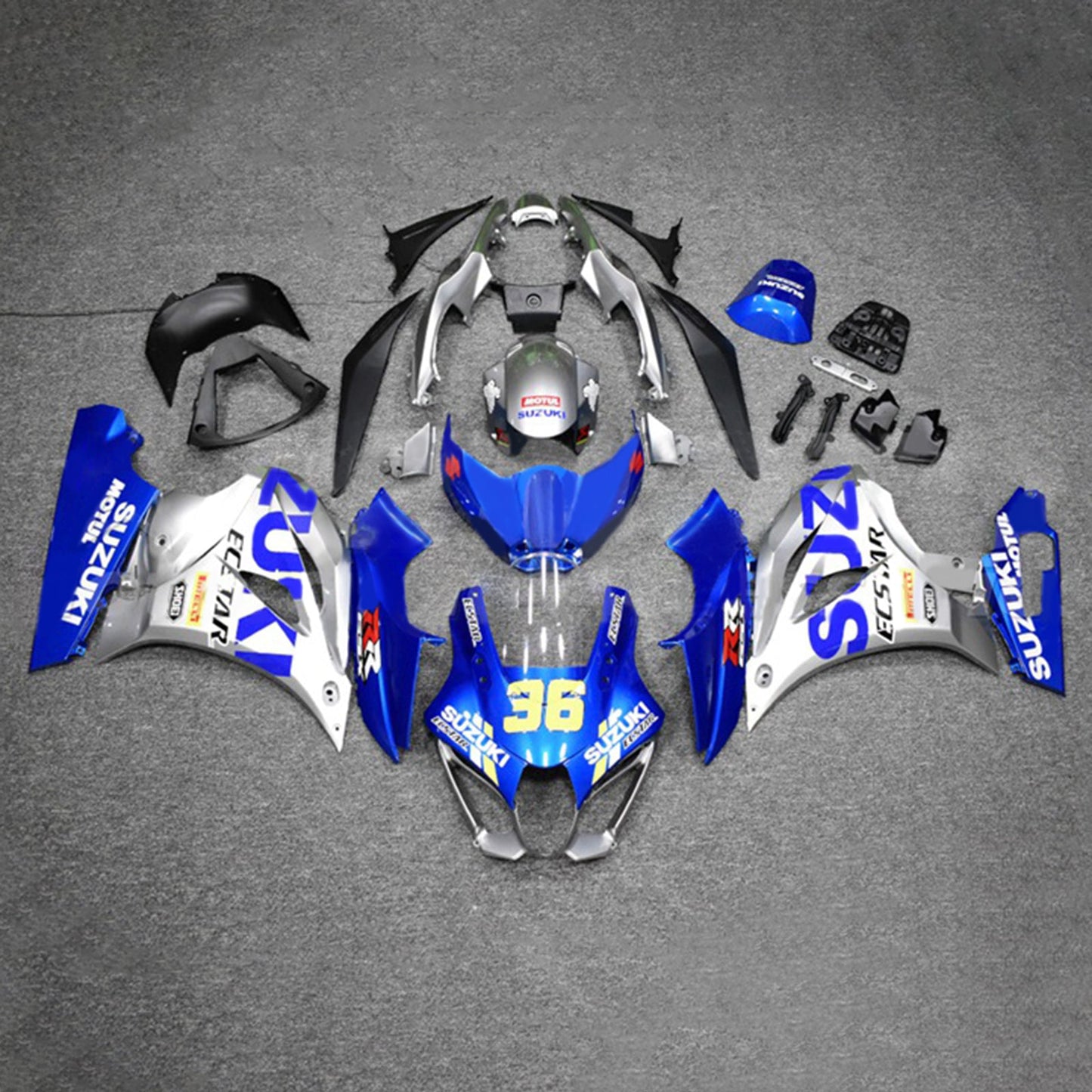 Amotopart Suzuki GSXR1000 2017-2023 K17 Kit carena Carrozzeria Plastica ABS