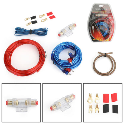 FUSE Wiring 10 GAUGE 1500W Wire Amp Sub Cable Car Amplifier Kit di cablaggio Audio RCA