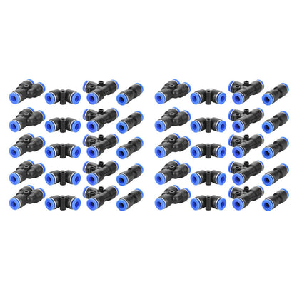 Raccordi per linea pneumatica con connettore a pressione in plastica da 40 pezzi, diametro esterno 6 mm