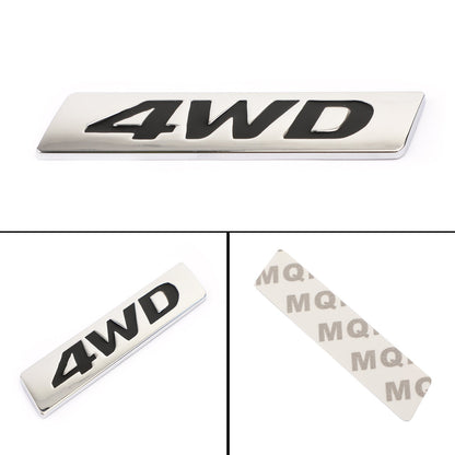 New Metal 4WD Emblem Car Fender Trunk Portellone Distintivo Decalcomanie Adesivo 4WD 4X4 SUV Generico