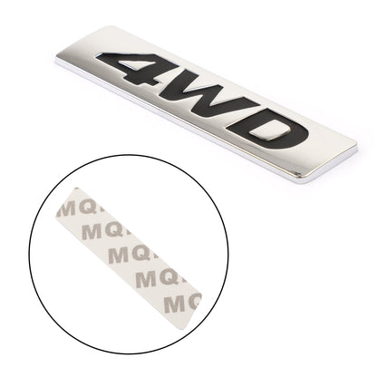 New Metal 4WD Emblem Car Fender Trunk Portellone Distintivo Decalcomanie Adesivo 4WD 4X4 SUV Generico