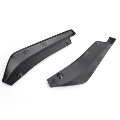 2PCS Car Rear Bumper Fin Canard Splitter Diffusore Valence Spoiler Lip Carbon Fiber Look Generico