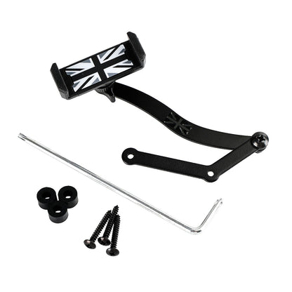Supporto per cellulare da auto con rotazione a 360° per Mini Cooper R50 R52 R53 grigio