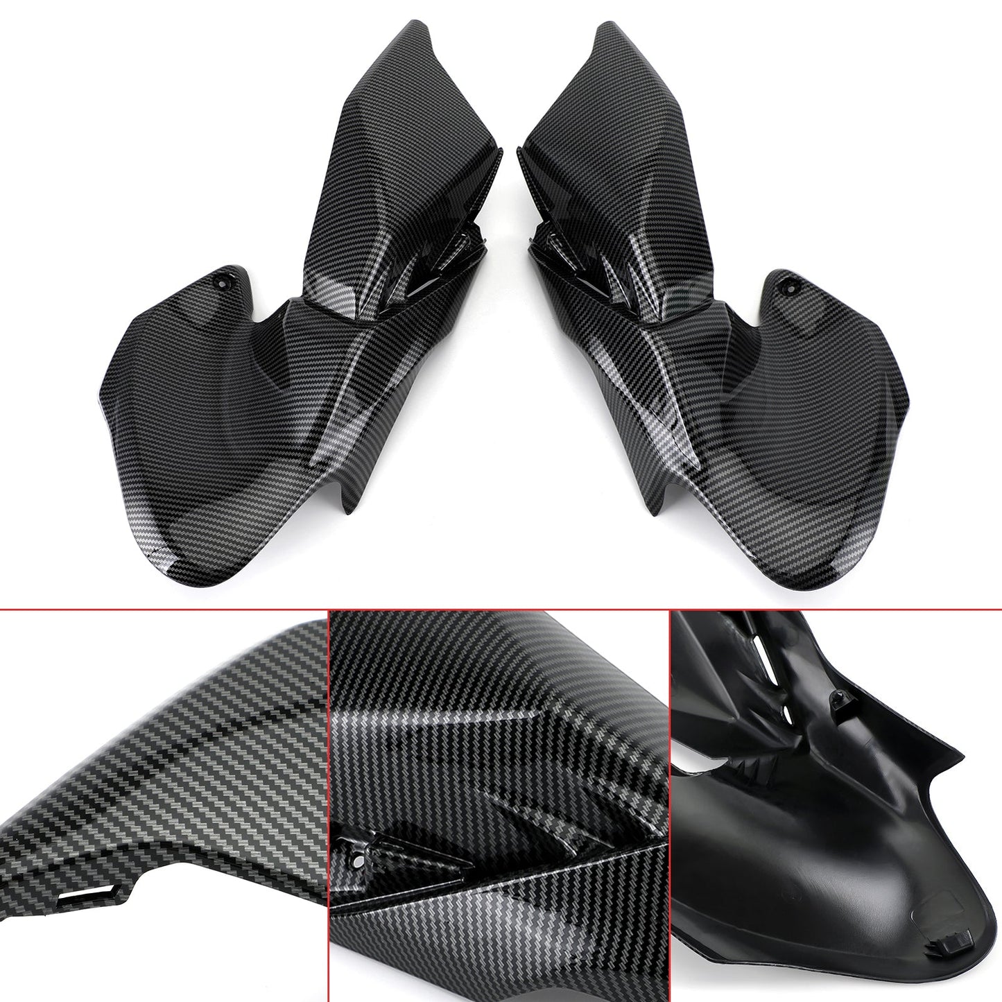 Carenatura del pannello di copertura laterale del serbatoio del gas in ABS per Kawasaki Z900 2020-2024 Generico