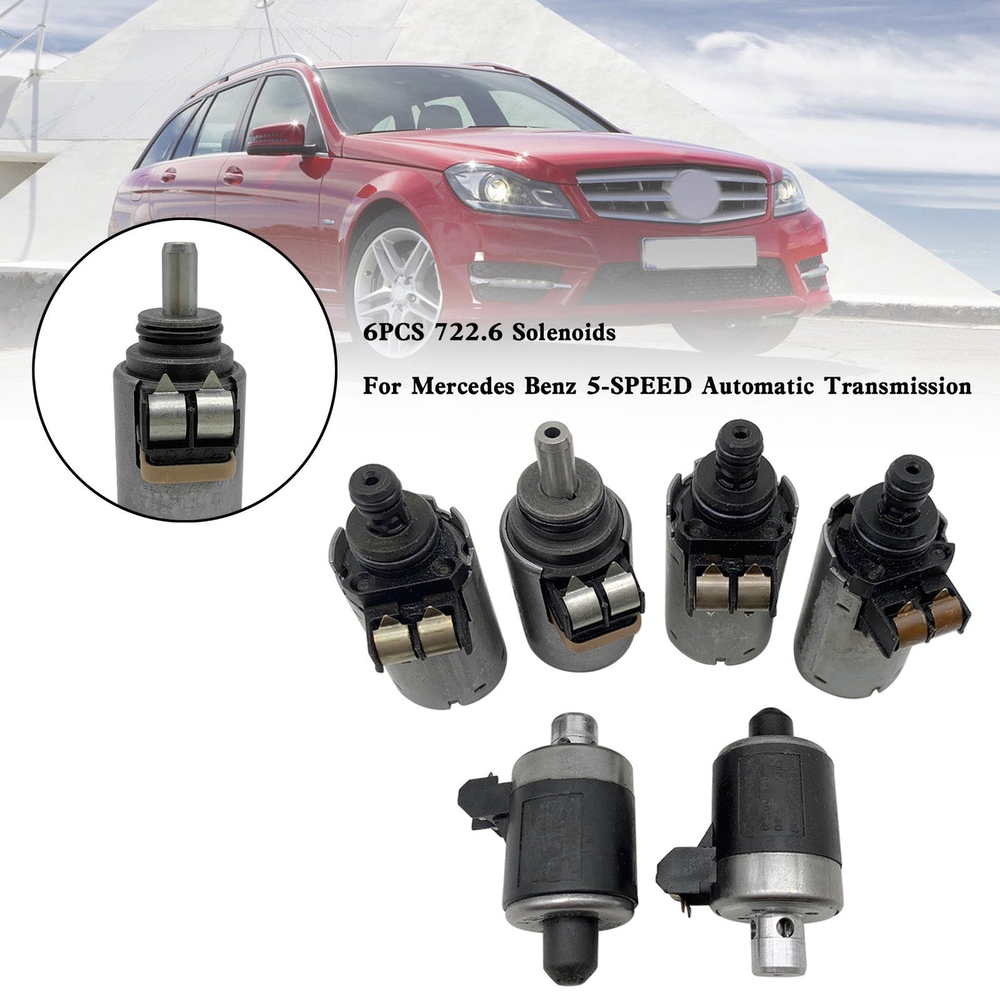 6PCS 722.6 solenoidi per cambio automatico a 5 velocità Mercedes Benz