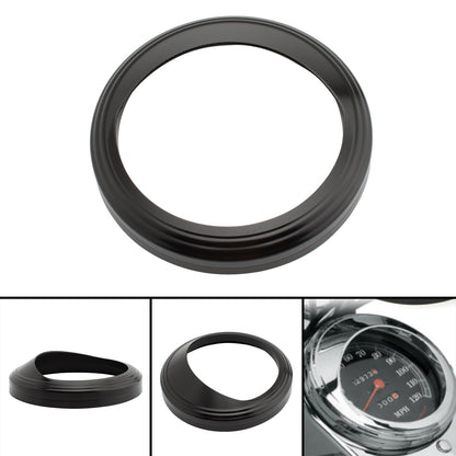 5" custodia tachimetro protezione coperchio contagiri per Glide Softail Fat Boy Fxst Silve