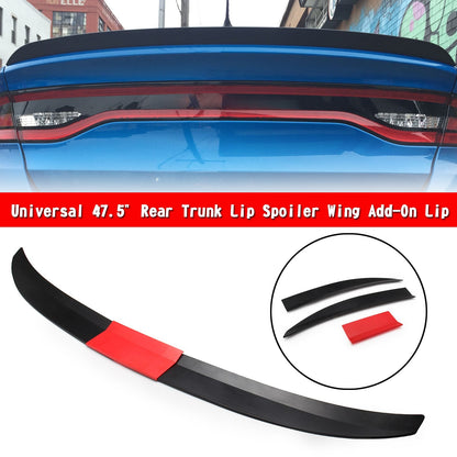 Universal 47.5" Spoiler alettone per baule posteriore Labbro aggiuntivo generico