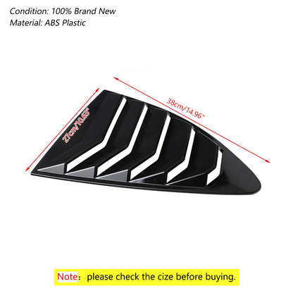 Feritoia per finestrino laterale nero lucido per 2013-2018 Scion FRS BRZ Toyota 86 GT86 generico