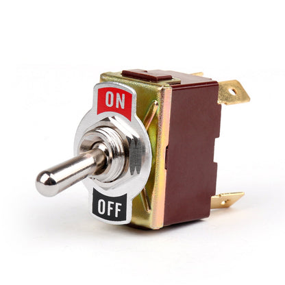 4 pezzi 2 terminali 4 pin ON-OFF 15A 250 V interruttore a levetta avvio DPST grado industriale