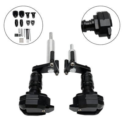 Kawasaki Ninja 400 Z400 2018-2023 Slider protezione bobina alluminio nero