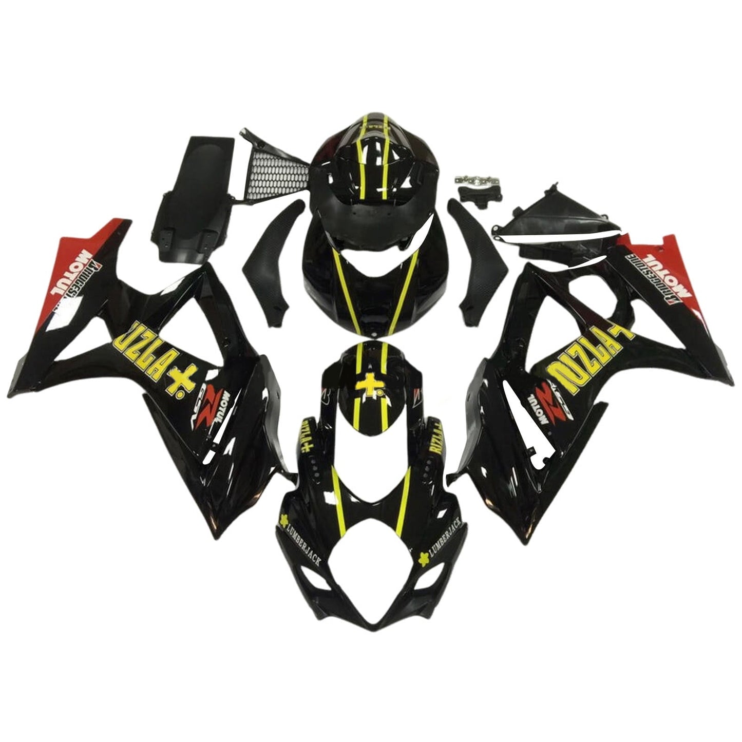 Amotopart Suzuki GSXR1000 2007-2008 K7 Kit carena Carrozzeria Plastica ABS
