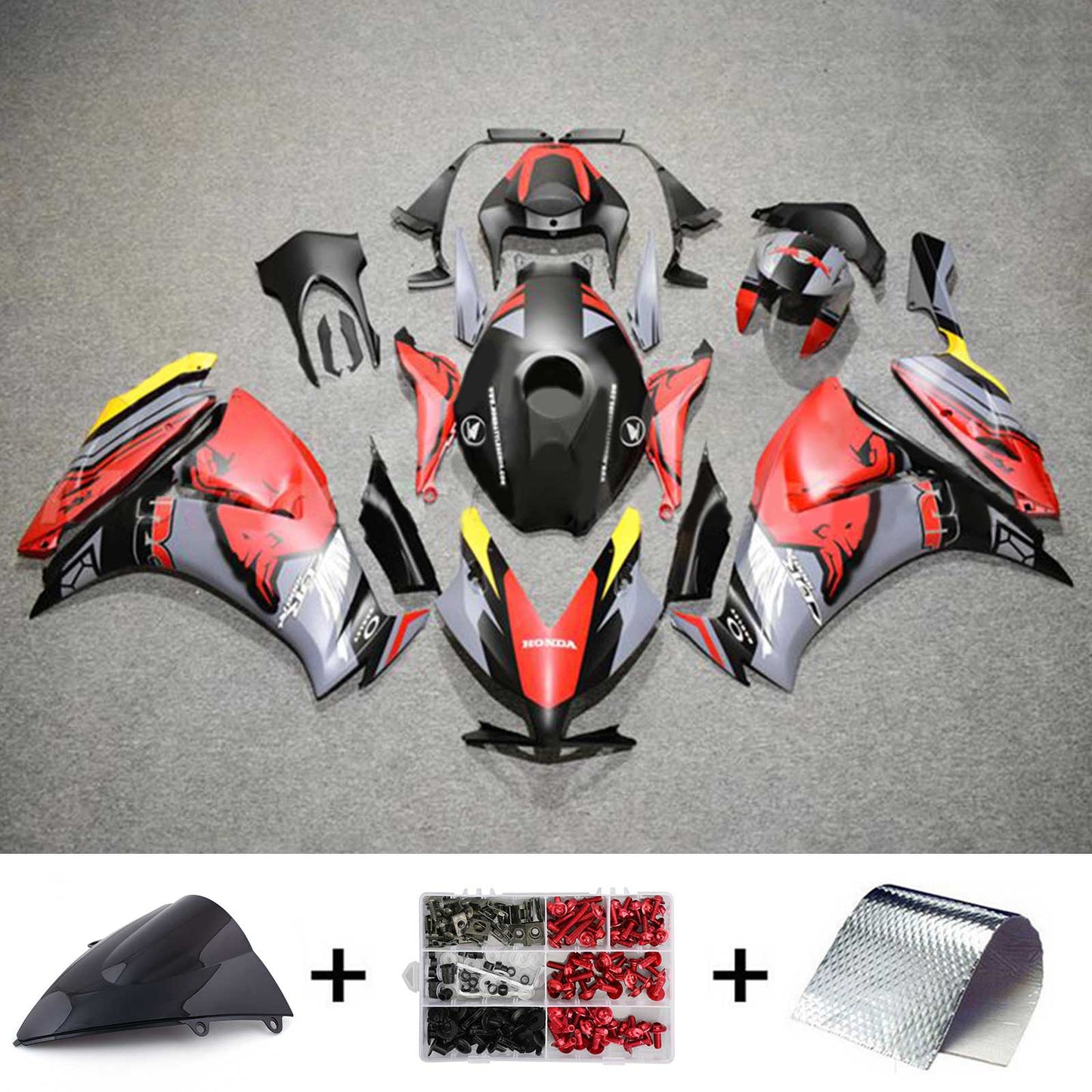 Amotopart Honda CBR1000RR 2012-2016 Kit carena Carrozzeria Plastica ABS