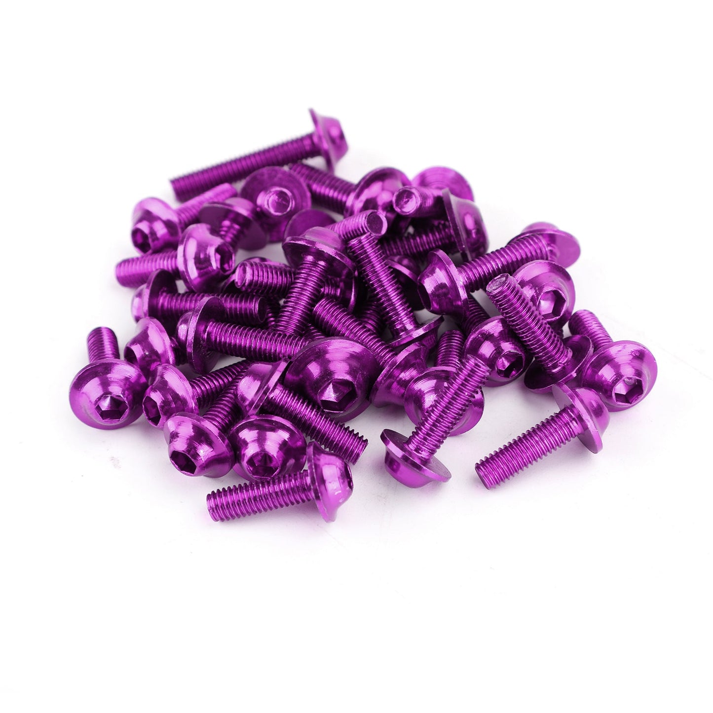 158x Moto Sportbike Parabrezza Carenatura Bullone Kit Vite Clip di Fissaggio Viola Generico