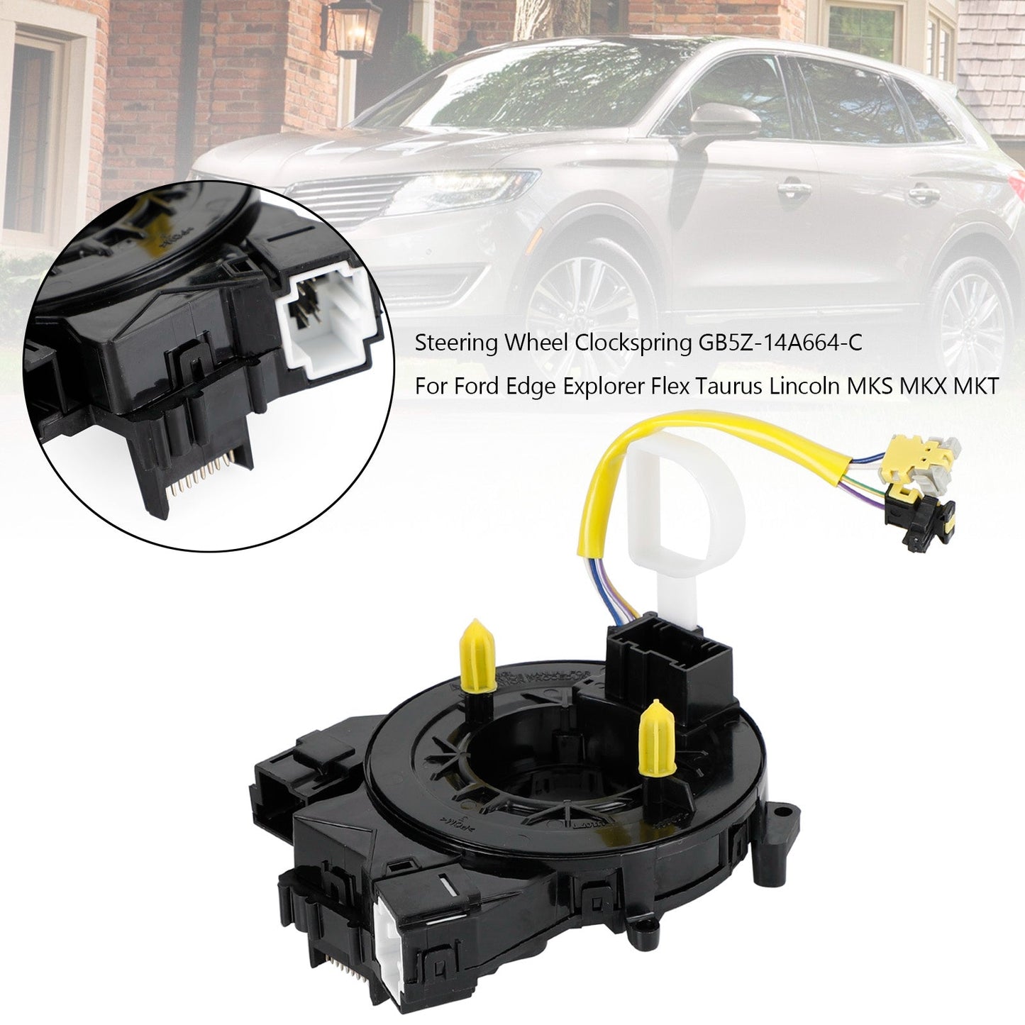 2011-2015 Ford Explorer Lincoln MKX Volante Clockspring GB5Z-14A664-C CT4Z14A664A