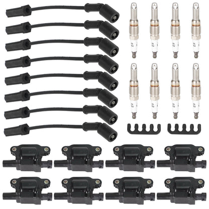 8 PZ Silverado 1500 Tahoe GMC Piazza Bobina di Accensione + Candela + Fili 12611424 8125706160 D510C E893 UF-413 UF413 12570616