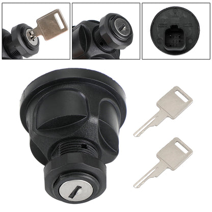 Interruttore di accensione con 2 chiavi adatto per Bobcat S100 S130 S150 S160 S185 S205 S330 S450