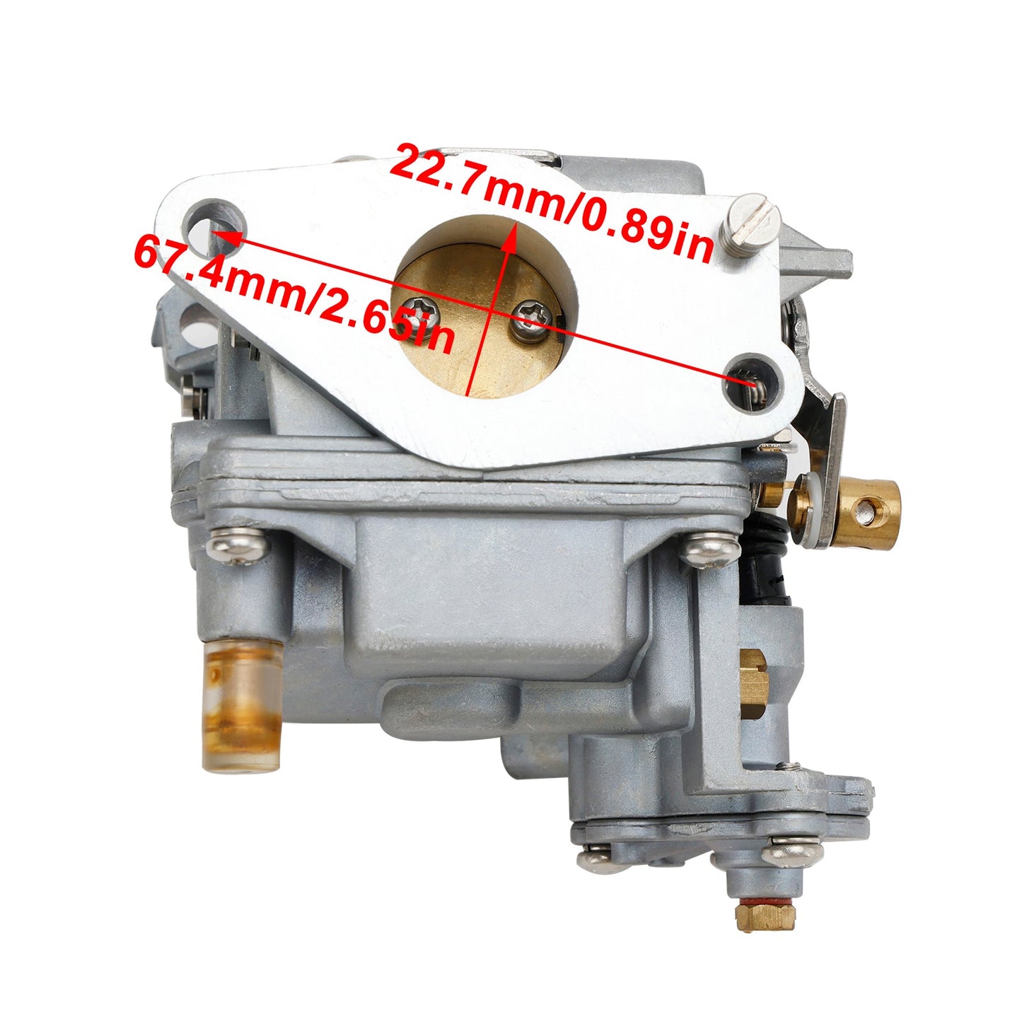 Carburatore Carb adatto per motore per barche con avviamento elettrico Yamaha F15 a 4 tempi