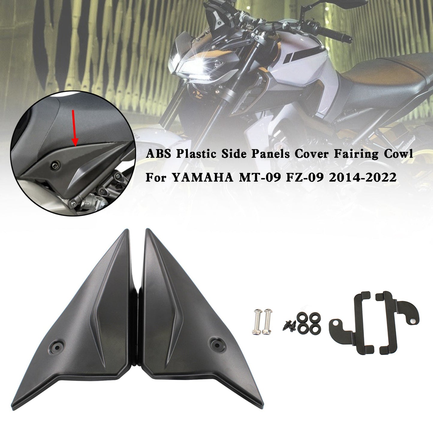 2014-2021 Yamaha FZ09 ABS plastica pannelli laterali copertura carenatura carenatura