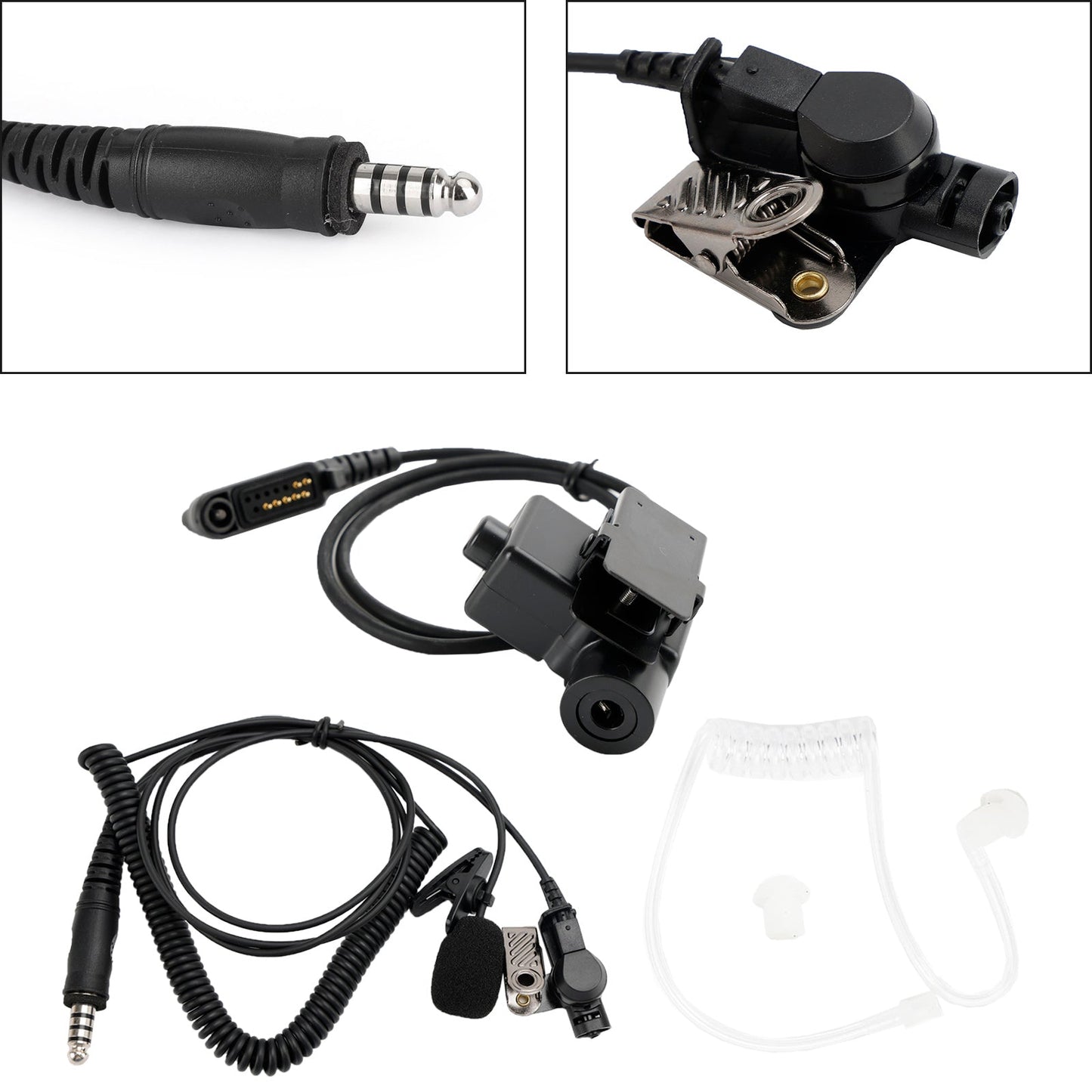 Per HYT PD680 PD685 X1E X1P 6 pin PTT 7.1-A3 Cuffie con tubo trasparente con microfono