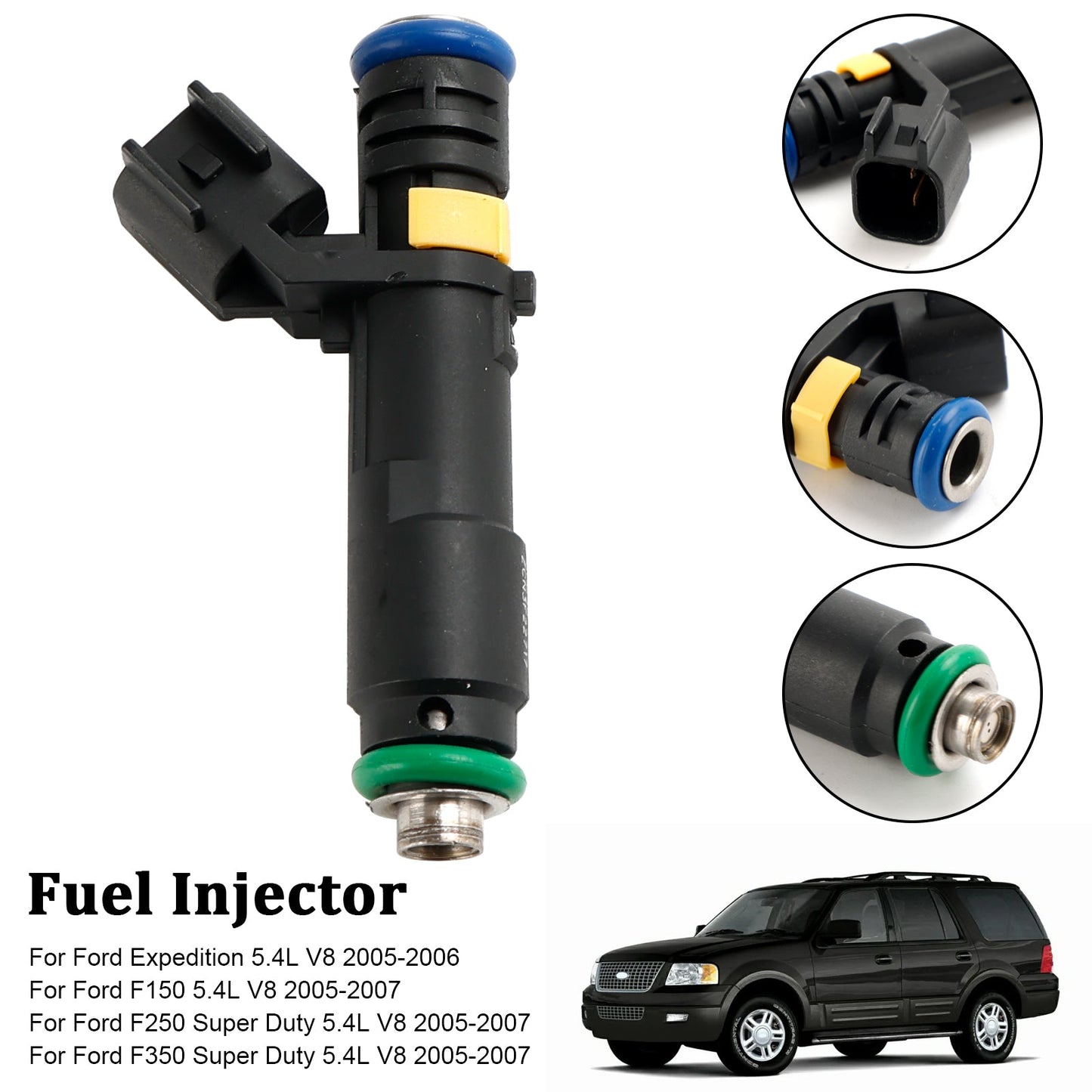 1PCS Iniettore di carburante adatto per Ford F150 F250 F350 Expedition Super Duty 2005-2007 5.4L