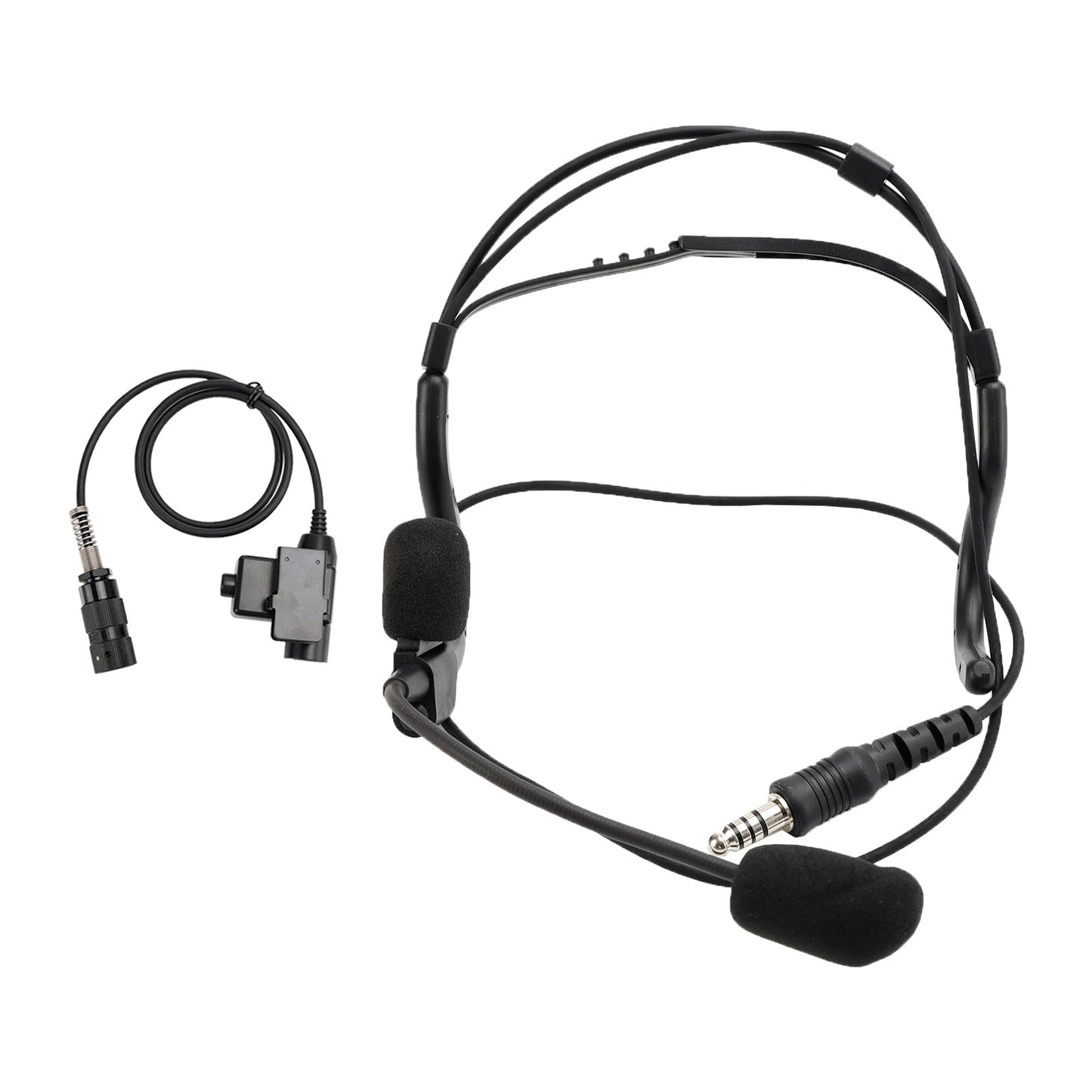 7.1-C8 Cuffie tattiche con presa per montaggio posteriore a 6 pin U94 PTT per PRC148 PRC152 U329