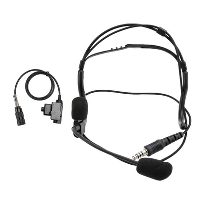 7.1-C8 Cuffie tattiche con presa per montaggio posteriore a 6 pin U94 PTT per PRC148 PRC152 U329