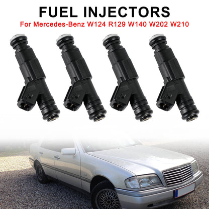 4PCS Mercedes-Benz W124 R129 W140 W202 W210 Iniettore di Carburante 0280155821