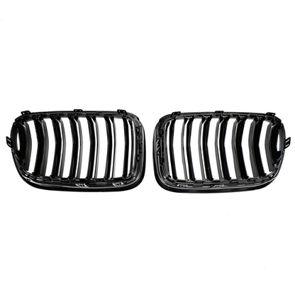 BMW X3 F25 2011-2014 Dual Line nero lucido paraurti anteriore griglia griglia