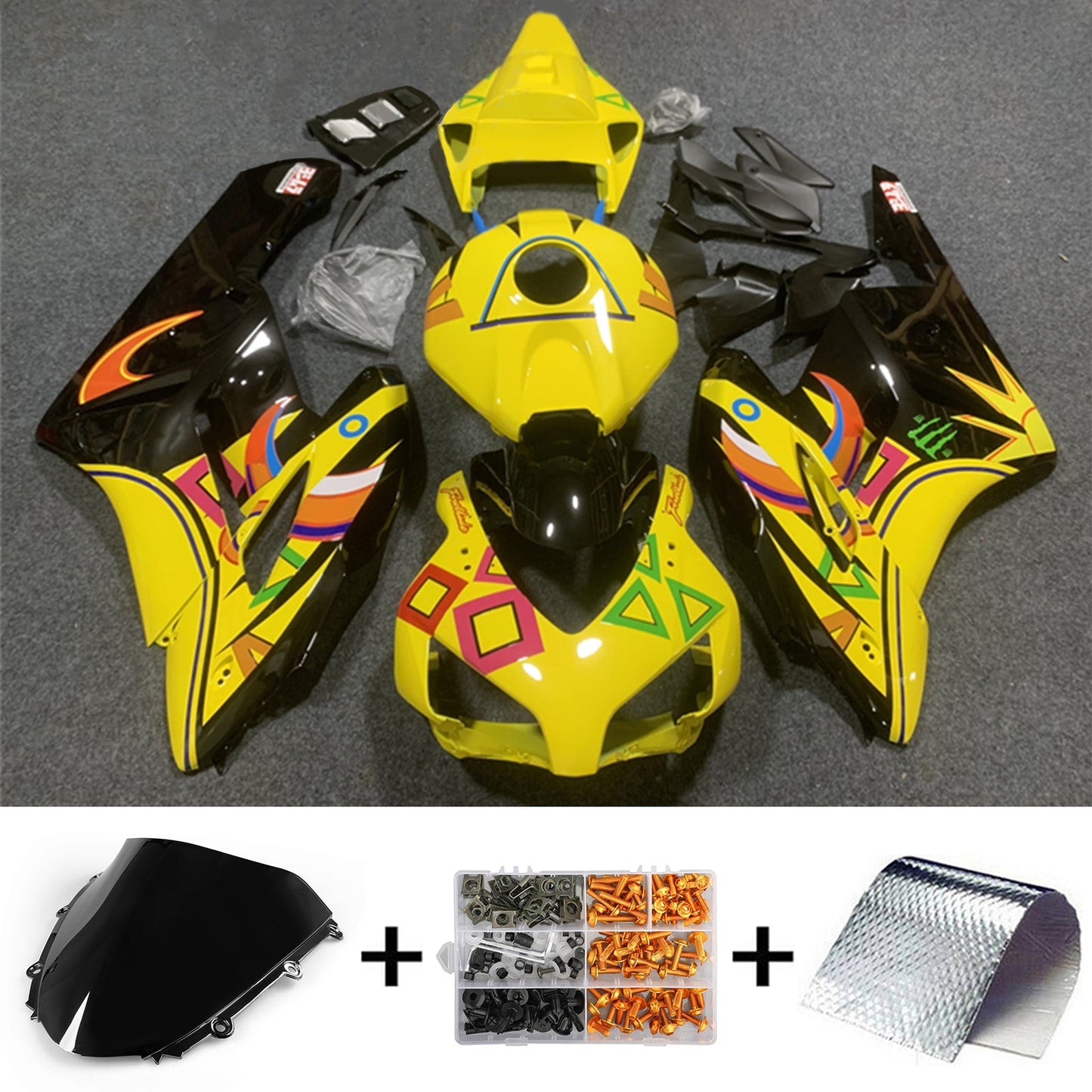 Amotopart Honda CBR1000RR 2004-2005 Kit carena Carrozzeria Plastica ABS