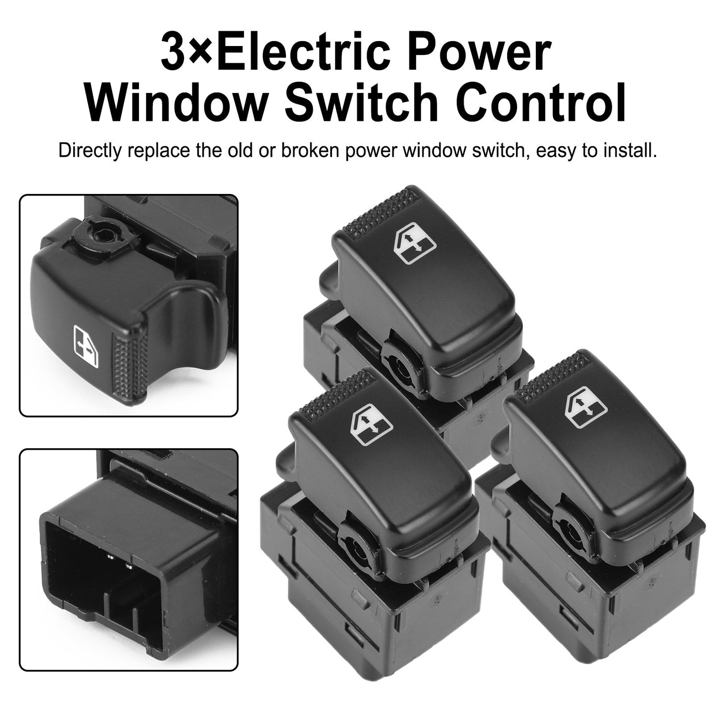 3x 93580-2E000 Electric Power Finestra Interruttore di Controllo Per Hyundai Tucson 2005-2010 Generico