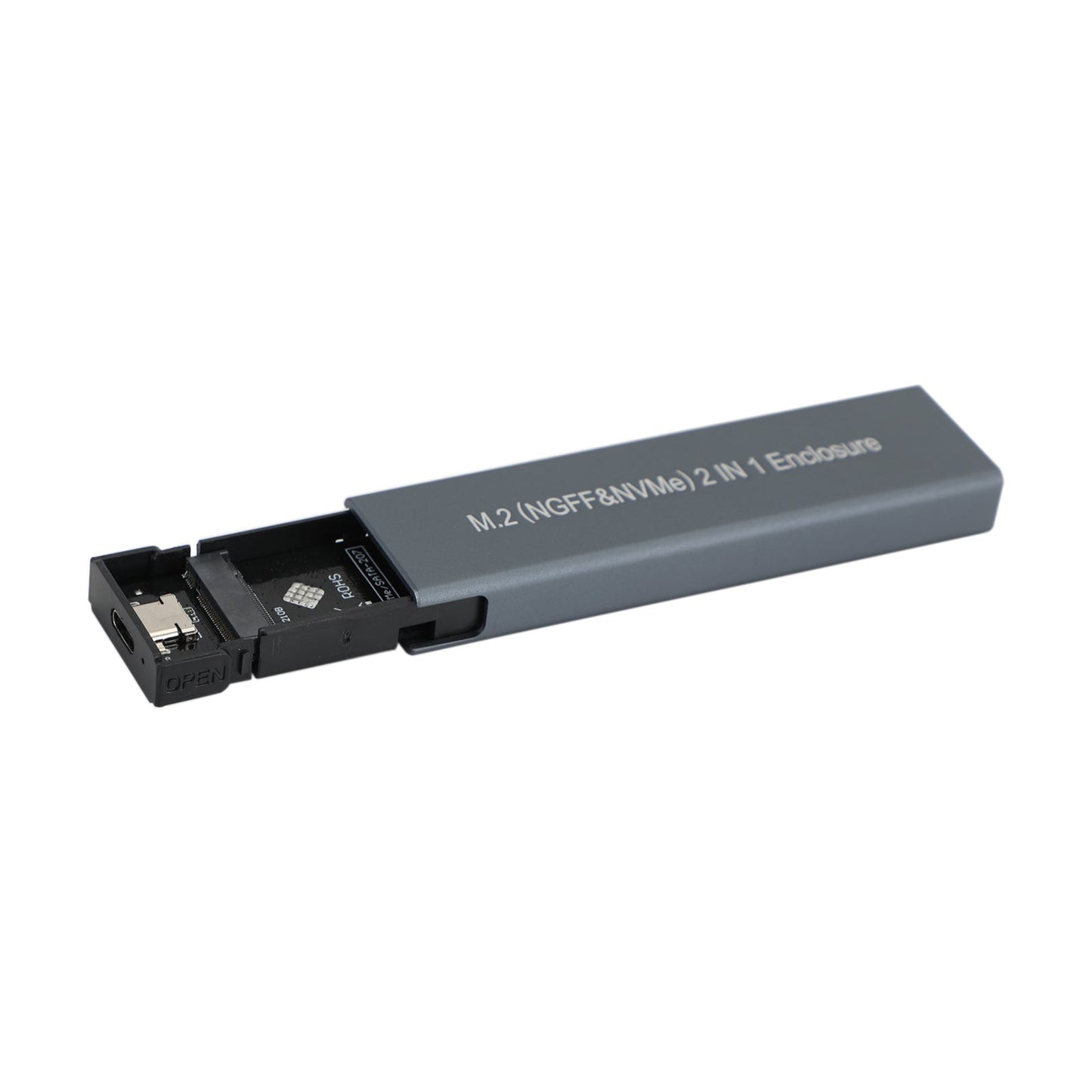 Custodia M.2 NVME SSD a USB 3.1 Custodia per disco rigido Dual Protocol M2 NVMe Box