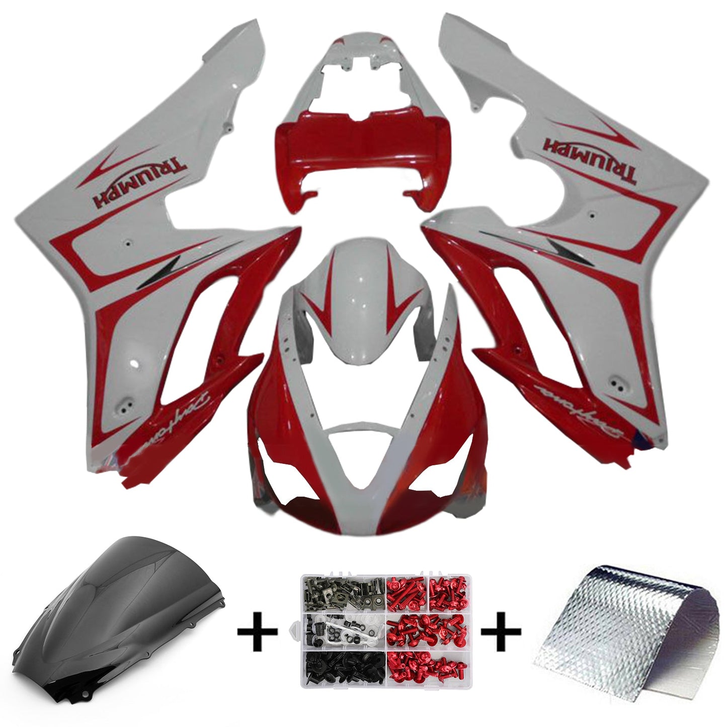 Amotopart Kit Carena Triumph Daytona 675 2006-2008 Carrozzeria Plastica ABS