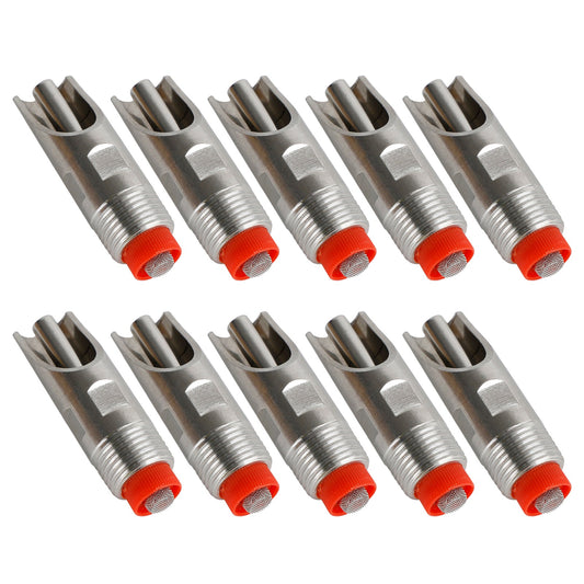 10 pezzi di abbeveratoi per abbeveratoi in acciaio inossidabile con filettatura NPT da 1/2 "maiale automatico Fedex Express