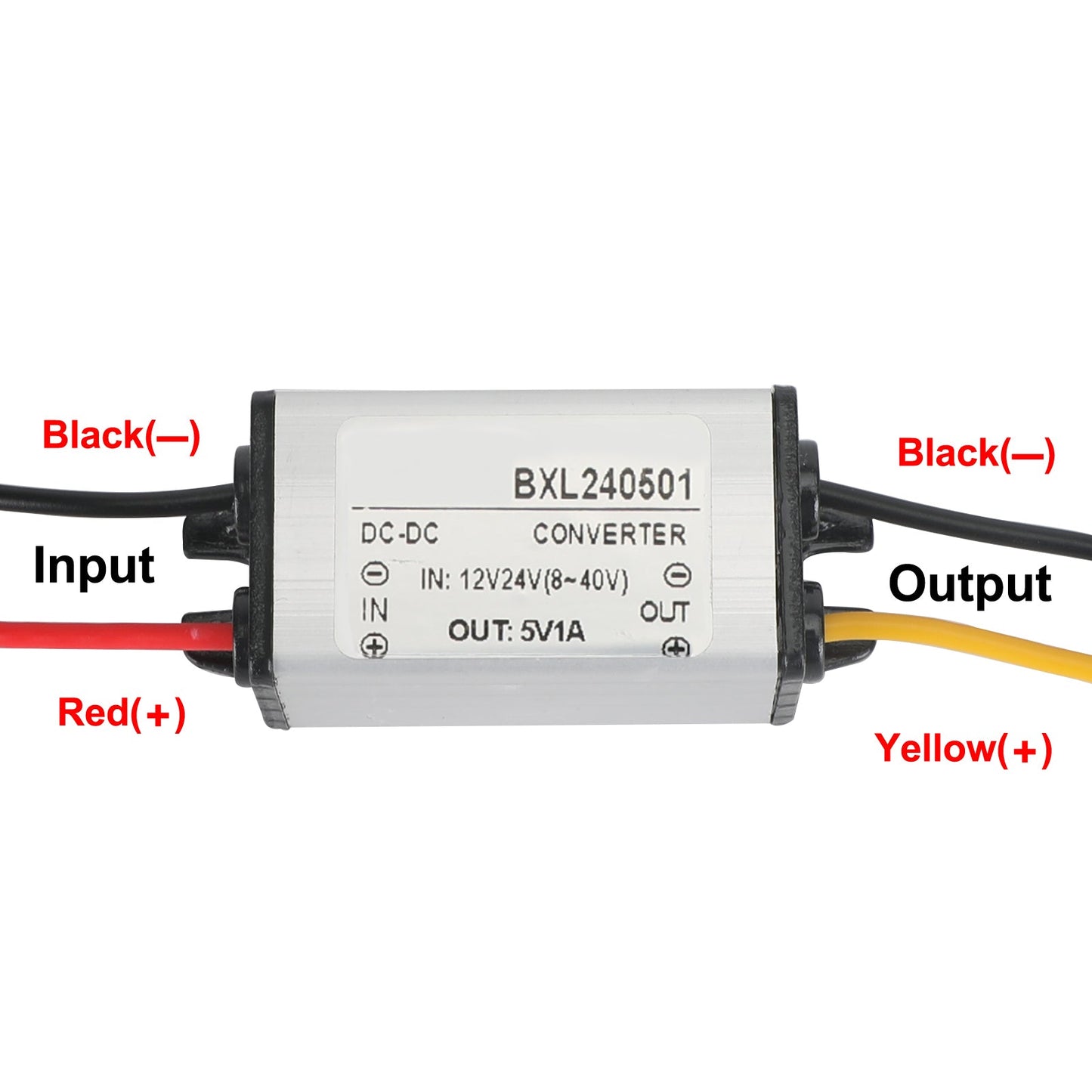 1 ~ 5A Regolatore di alimentazione del convertitore CC / CC impermeabile 12V / 24V Riduci a 5V