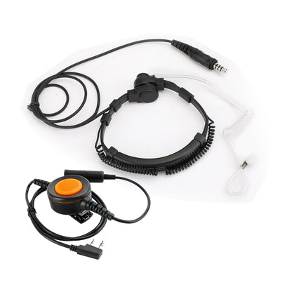 Cuffia tattica per gola con spina grande da 7,1 mm a 6 pin U94 PTT per TH-D7 TH-F6 TH-K2 TH-21