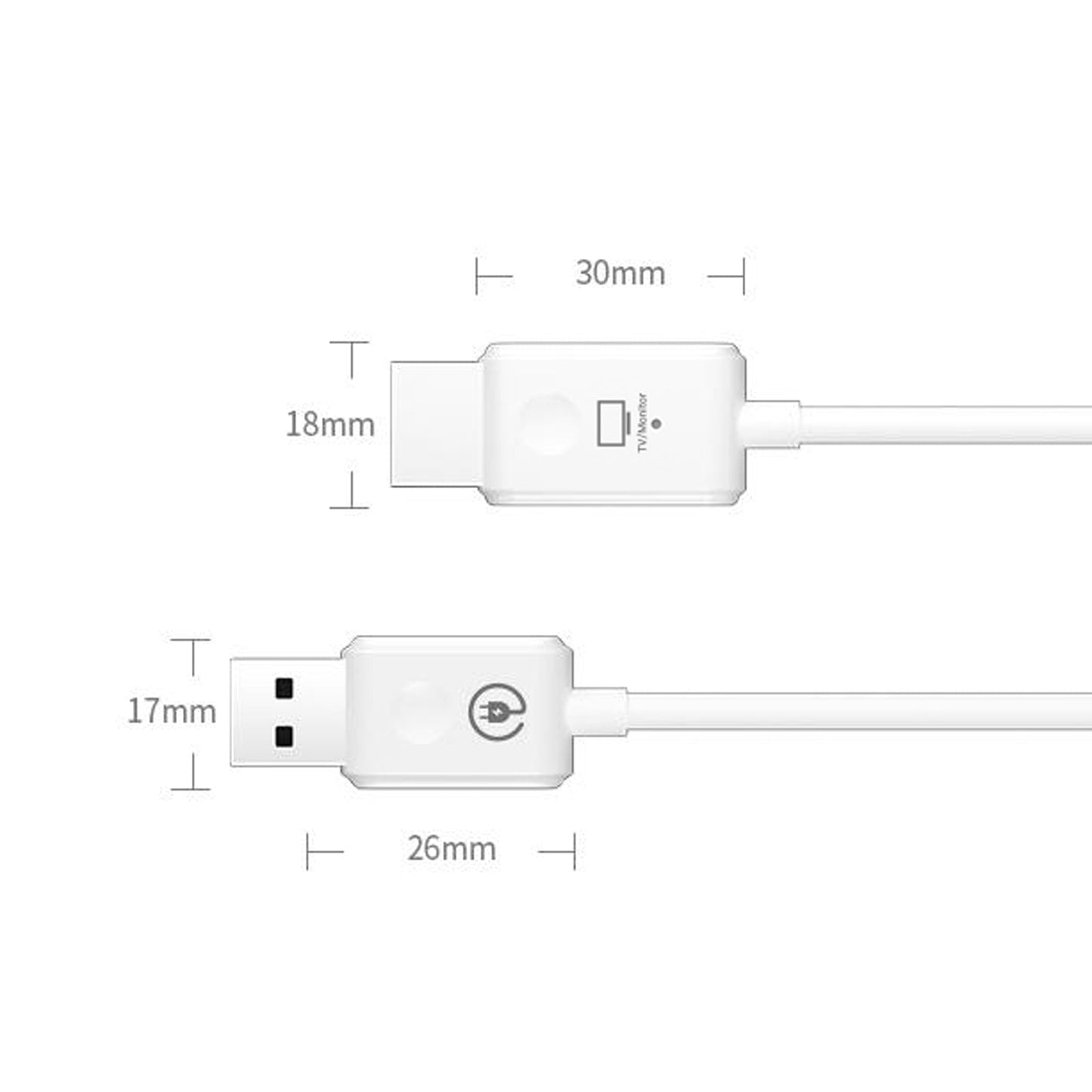 Ricevitore trasmettitore video extender HDMI tipo C wireless 50M per PC da telefono a TV