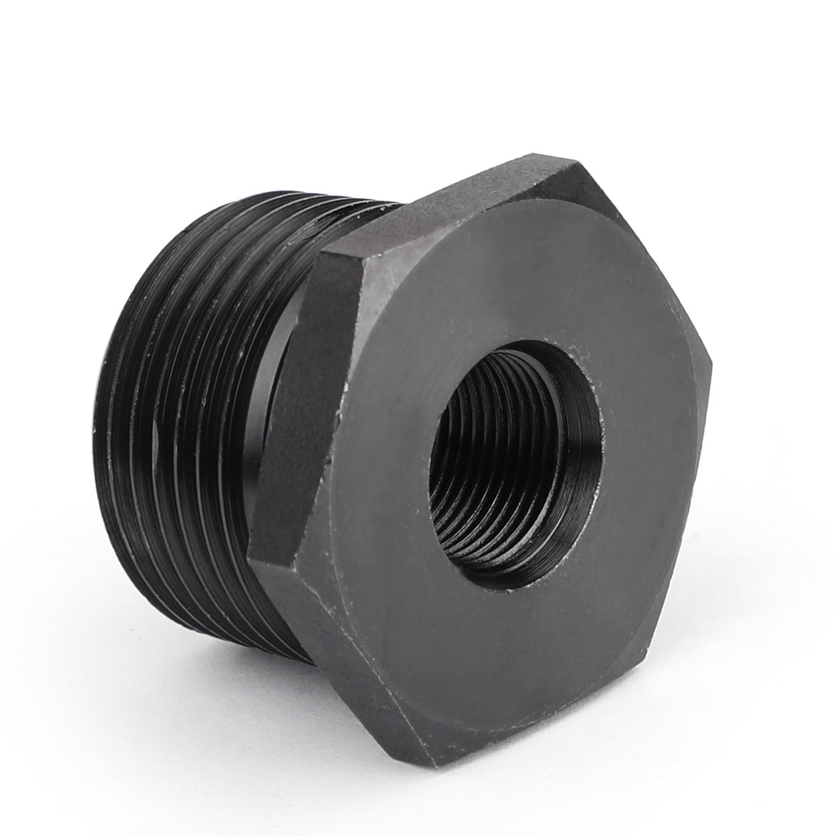 Nuovo adattatore filettato per filtro olio da 1/2-28 a 3/4 NPT più resistente dell'alluminio nero