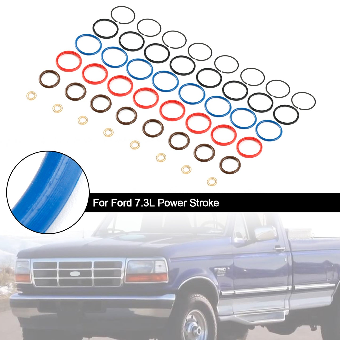 Kit di riparazione iniettore carburante 8 pezzi XC3Z9229AB adatto per Ford 7.3L Power Stroke CM5010