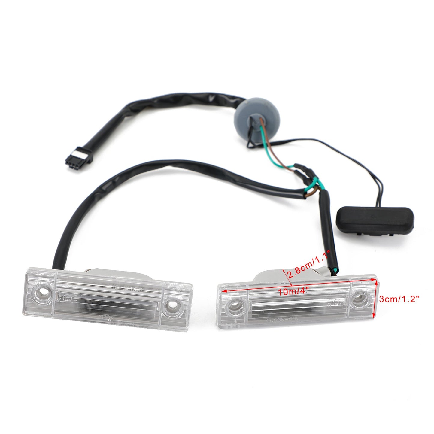 Interruttore di rilascio del bagagliaio posteriore Lampada targa Fit Chevy Cruze Orlando 2011-2014 con luce Generico