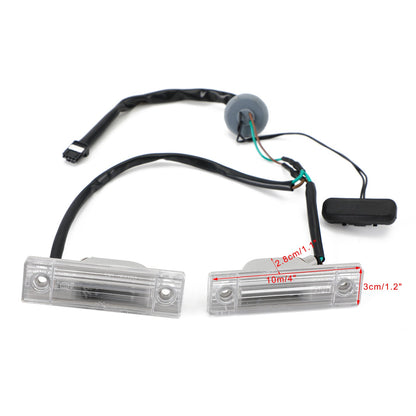 Interruttore di rilascio del bagagliaio posteriore Lampada targa Fit Chevy Cruze Orlando 2011-2014 con luce Generico