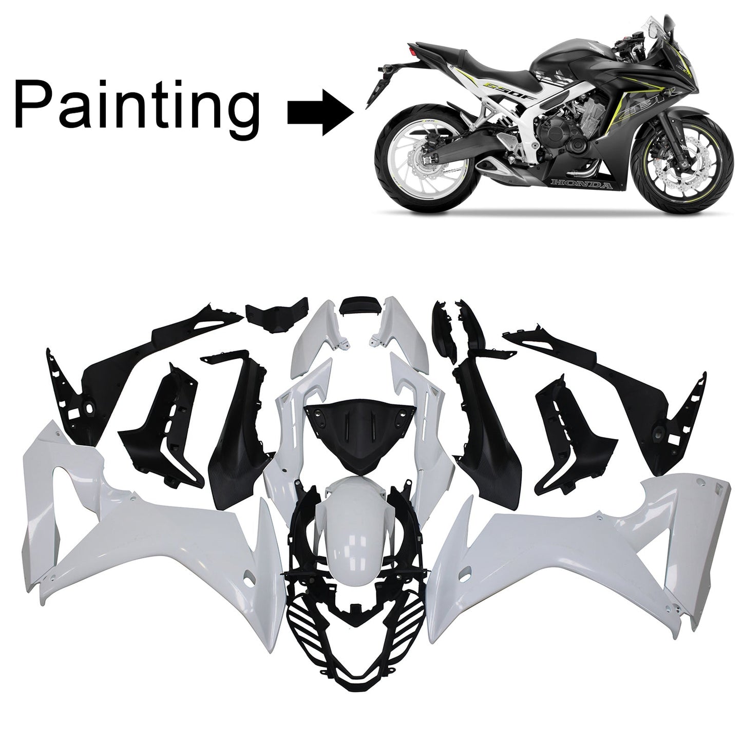 Amotopart Honda CBR650F 2014-2019 Disory Kit Body Plastic Abs